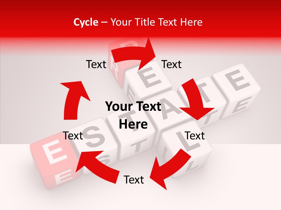Red Housing Property PowerPoint Template