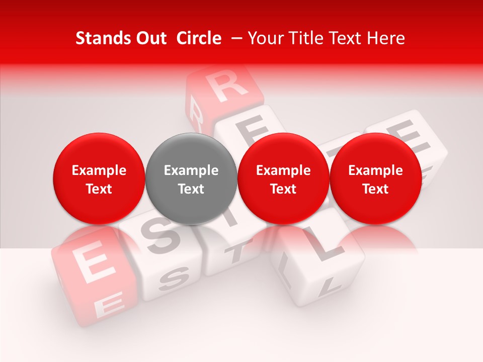 Red Housing Property PowerPoint Template