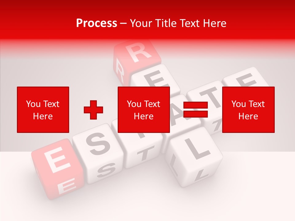 Red Housing Property PowerPoint Template