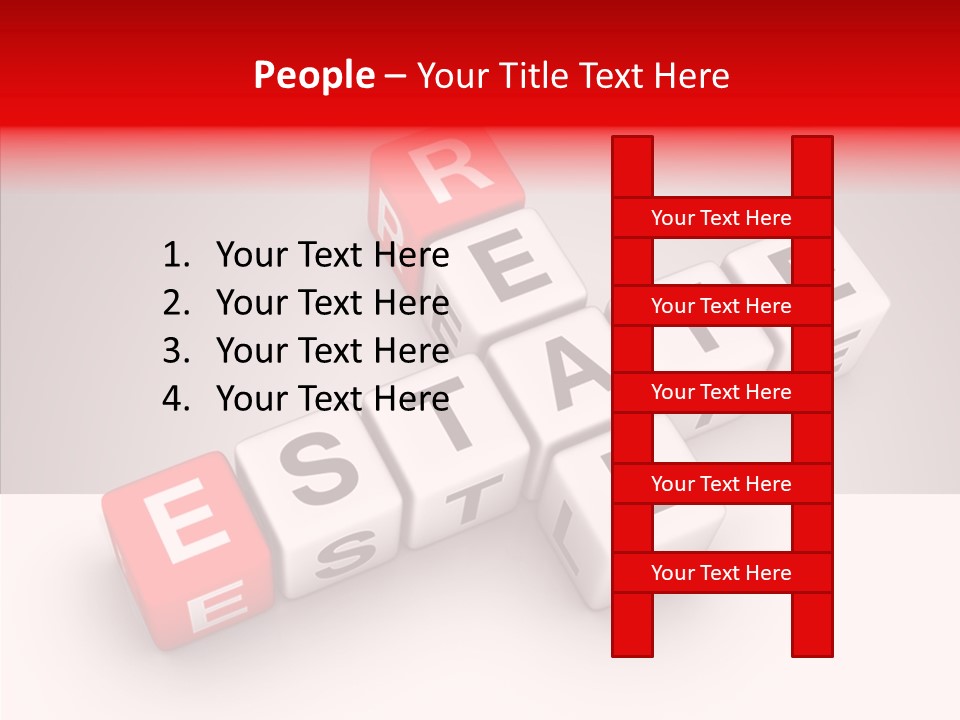 Red Housing Property PowerPoint Template
