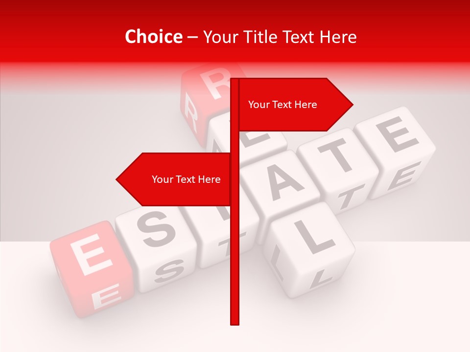 Red Housing Property PowerPoint Template