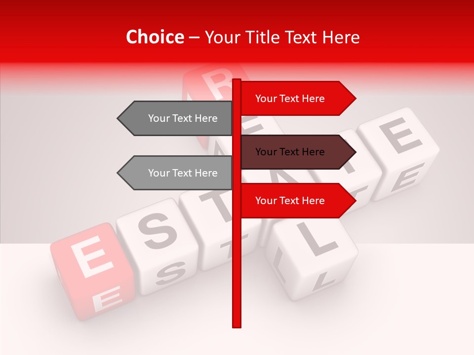 Red Housing Property PowerPoint Template