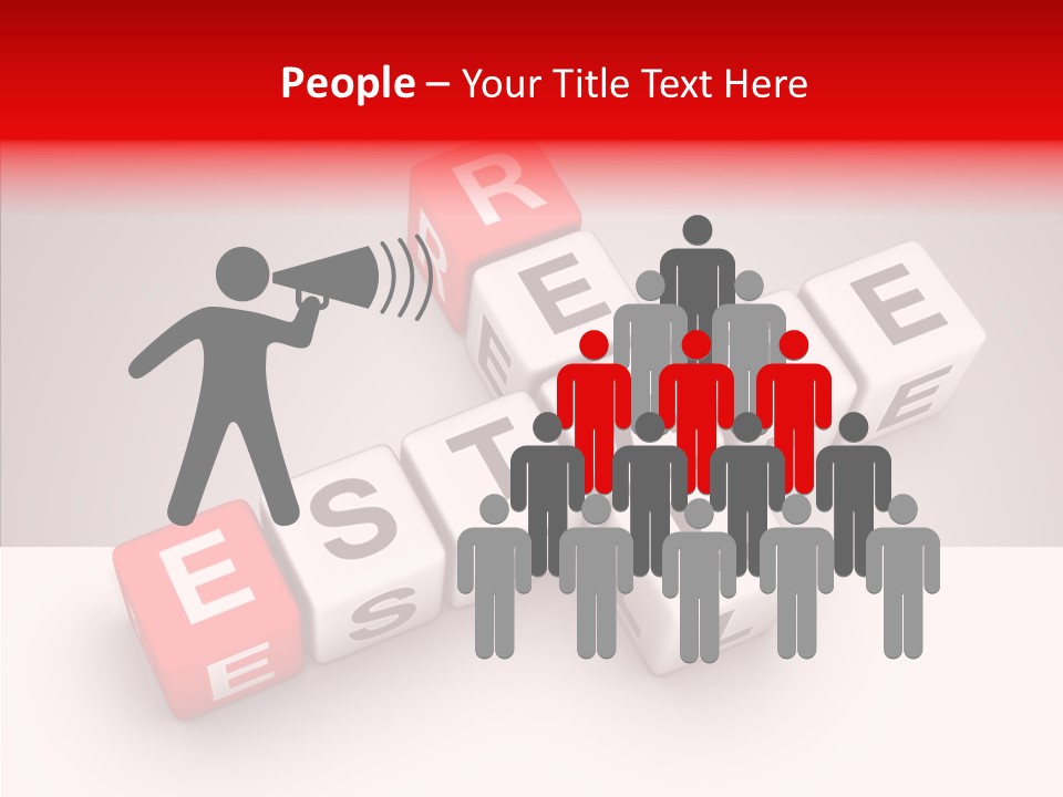 Red Housing Property PowerPoint Template