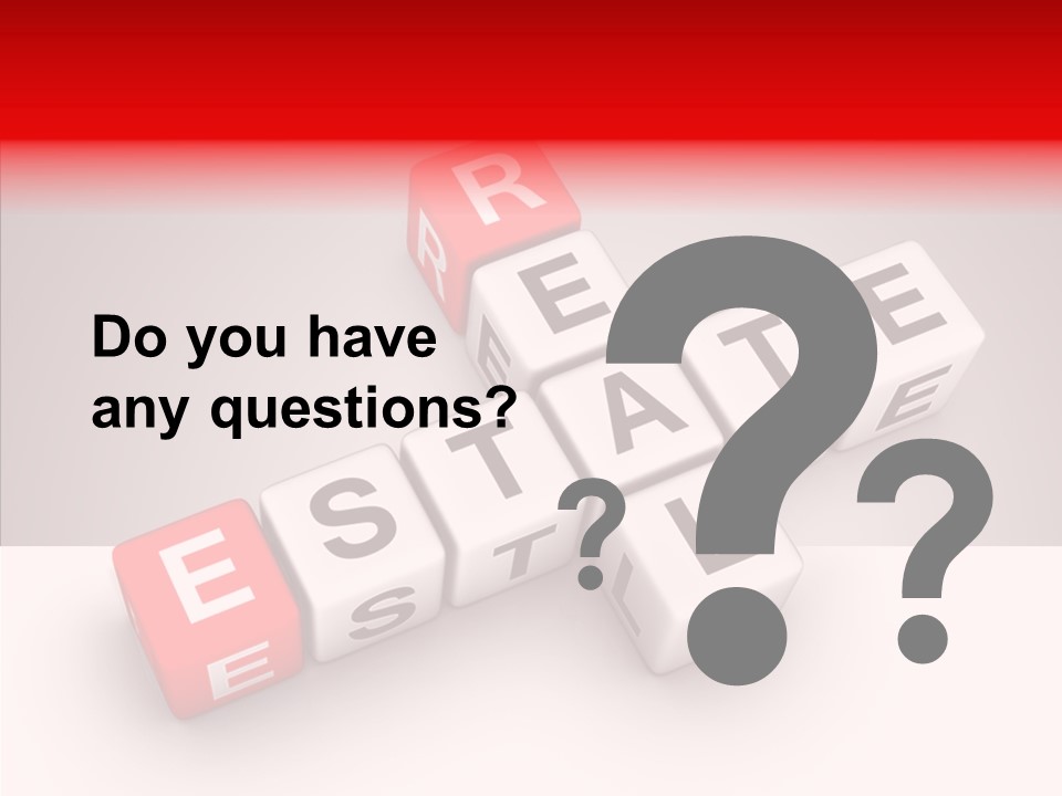 Red Housing Property PowerPoint Template