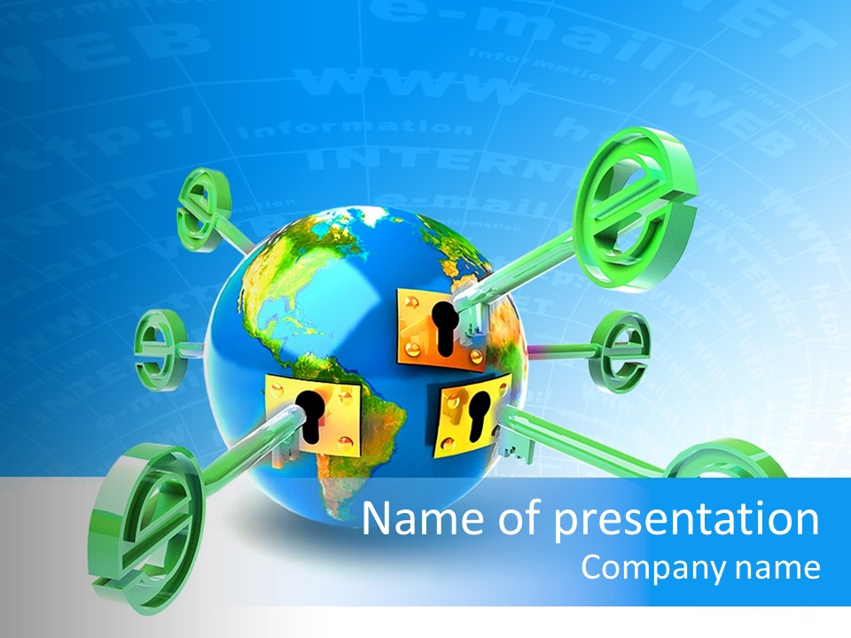 Tech Illustration Commerce PowerPoint Template