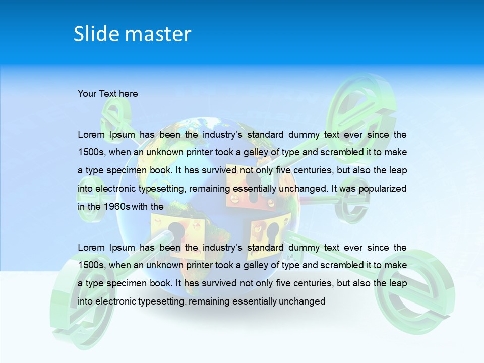 Tech Illustration Commerce PowerPoint Template