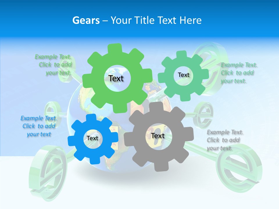 Tech Illustration Commerce PowerPoint Template