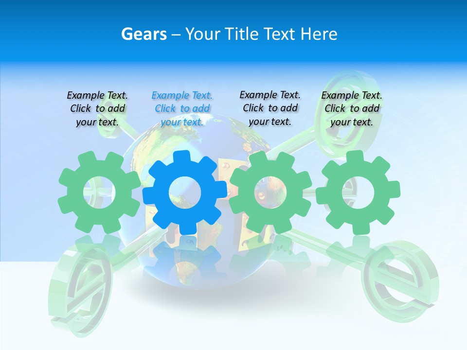 Tech Illustration Commerce PowerPoint Template