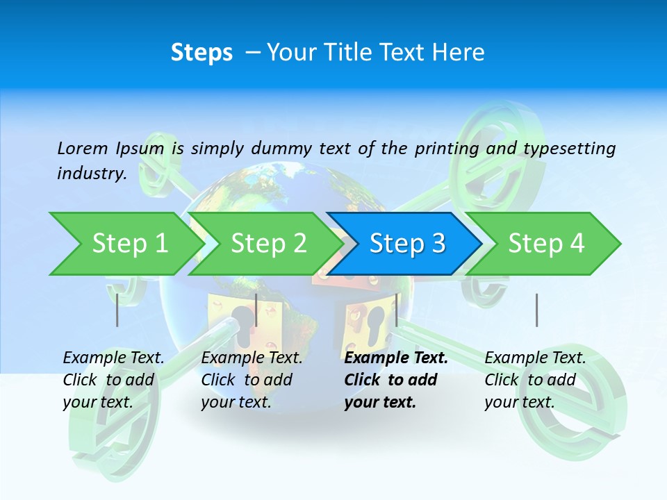Tech Illustration Commerce PowerPoint Template