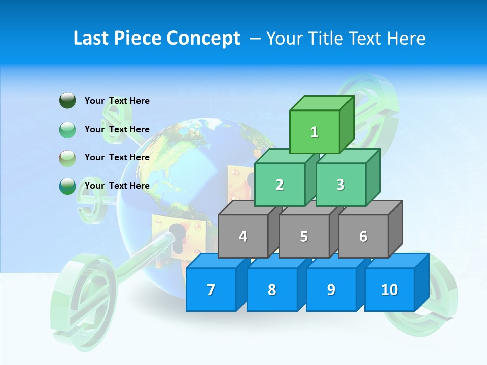 Tech Illustration Commerce PowerPoint Template