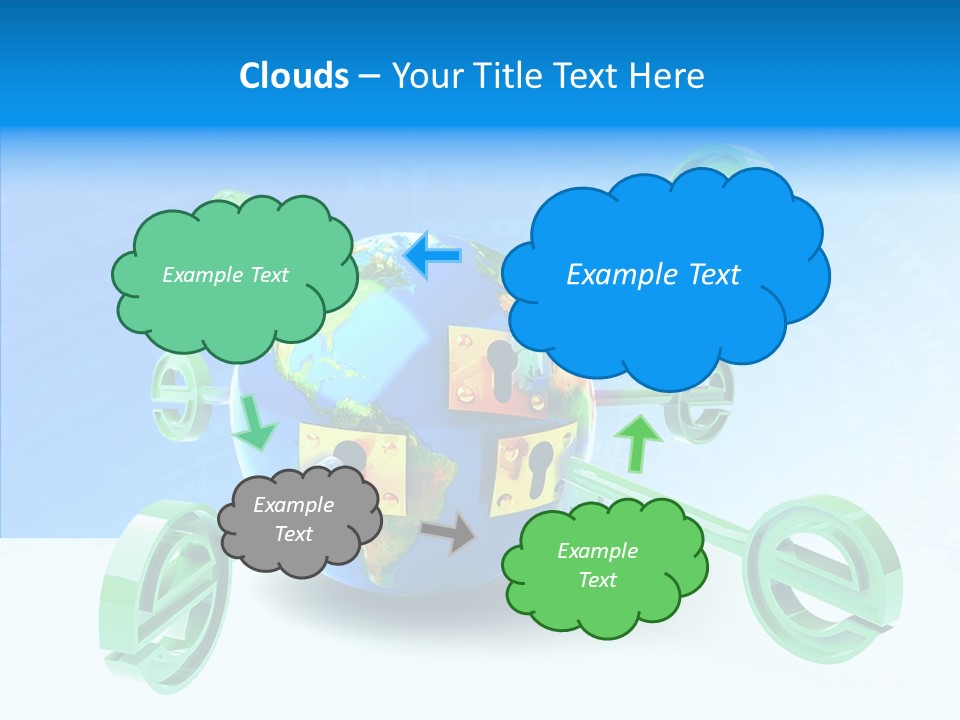 Tech Illustration Commerce PowerPoint Template