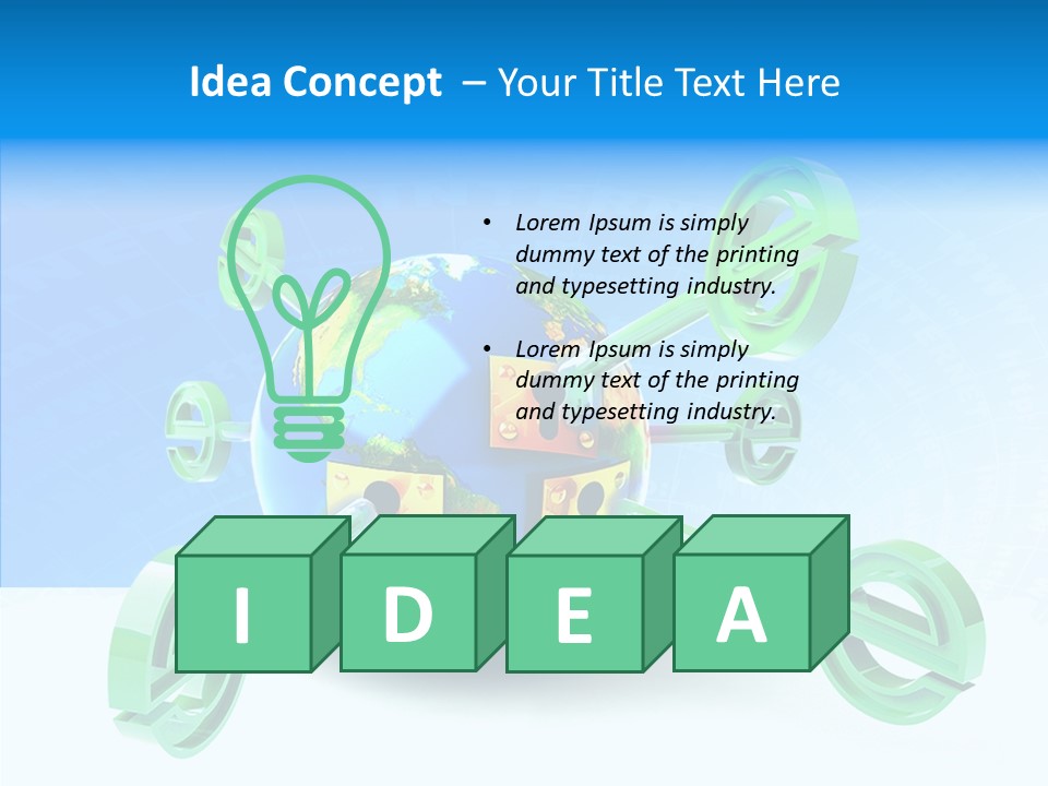 Tech Illustration Commerce PowerPoint Template