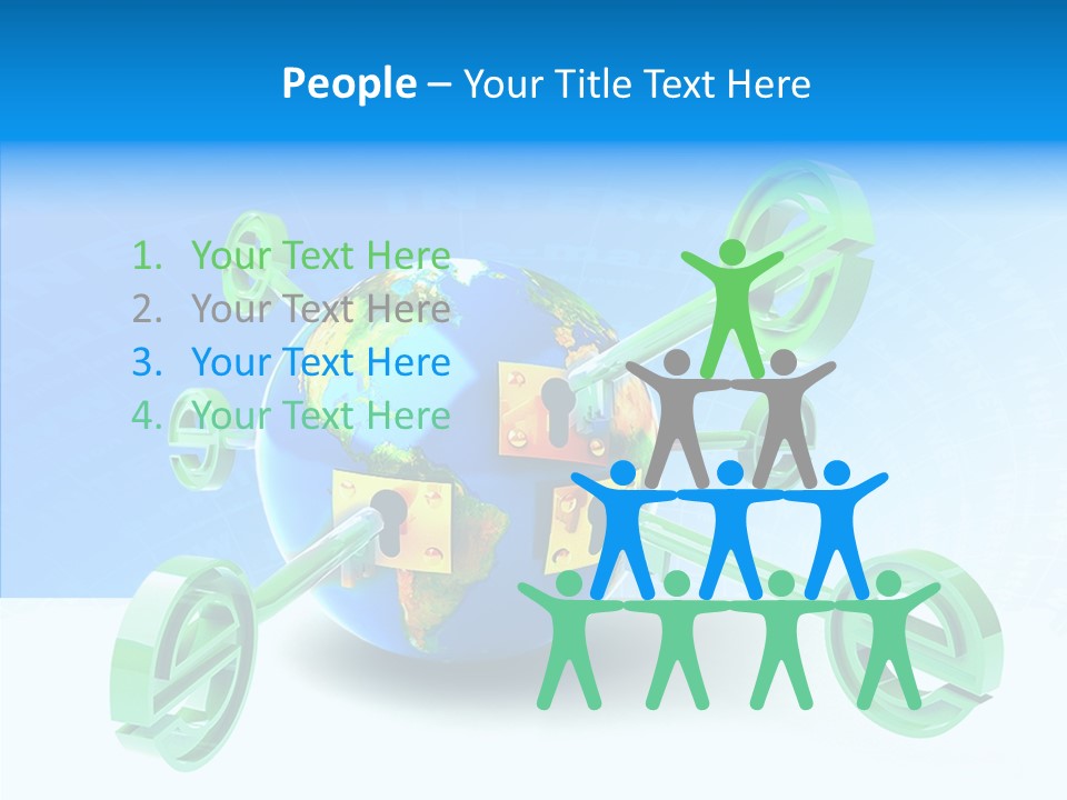 Tech Illustration Commerce PowerPoint Template