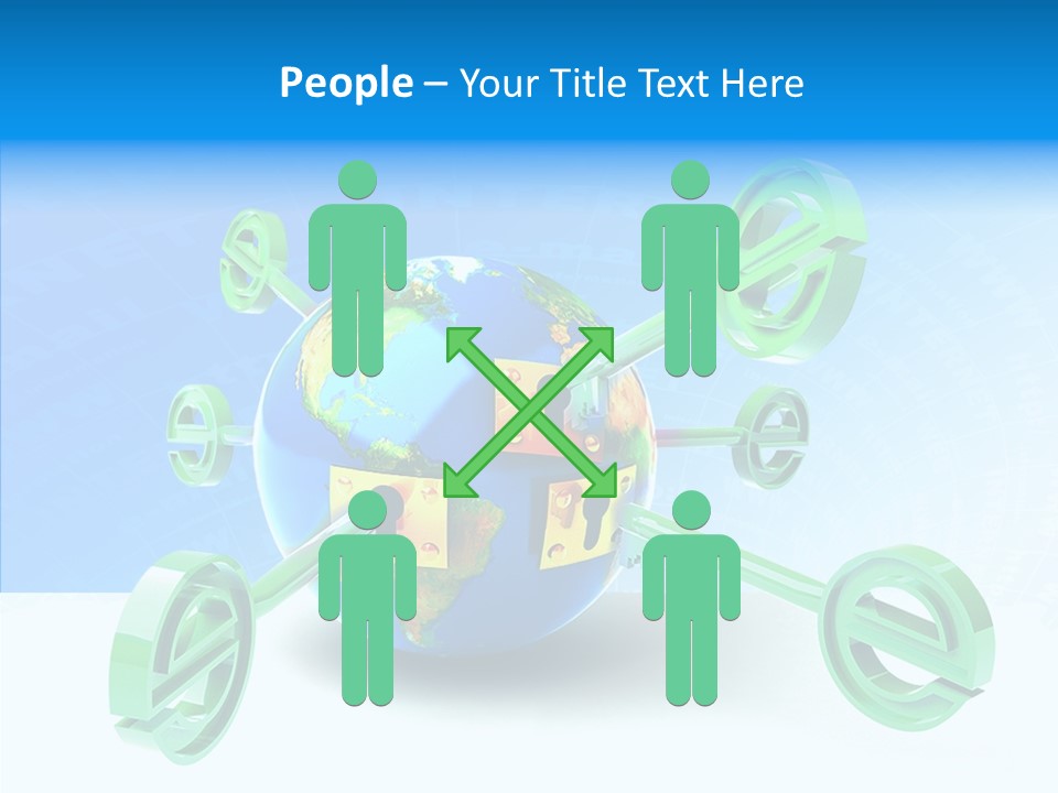 Tech Illustration Commerce PowerPoint Template