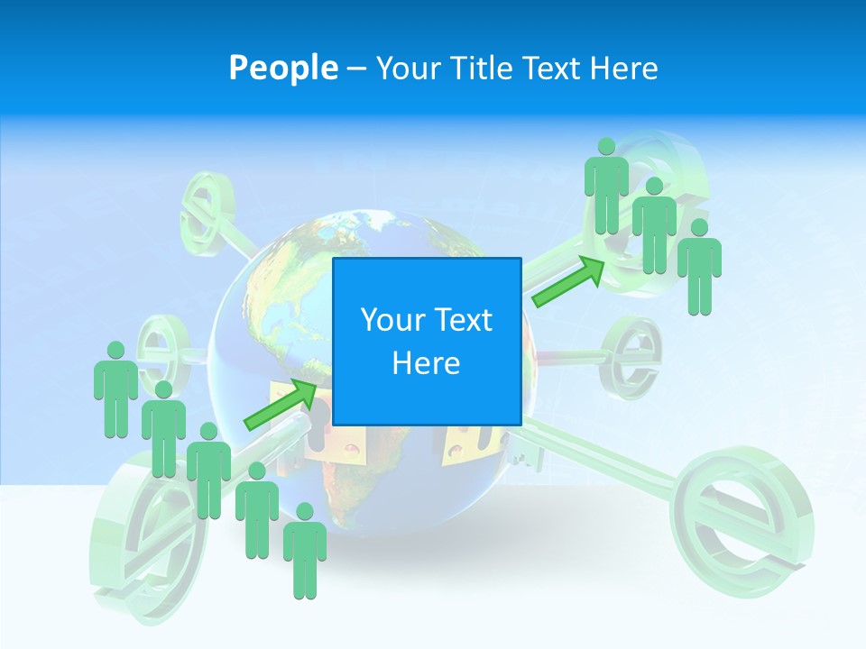 Tech Illustration Commerce PowerPoint Template