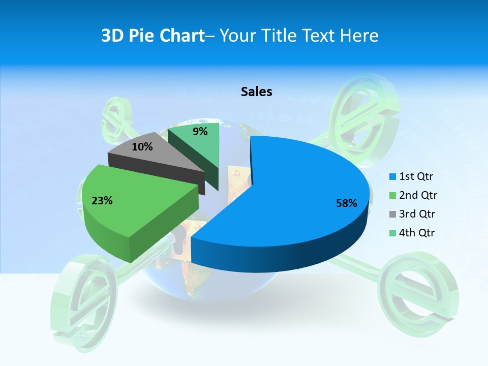 Tech Illustration Commerce PowerPoint Template