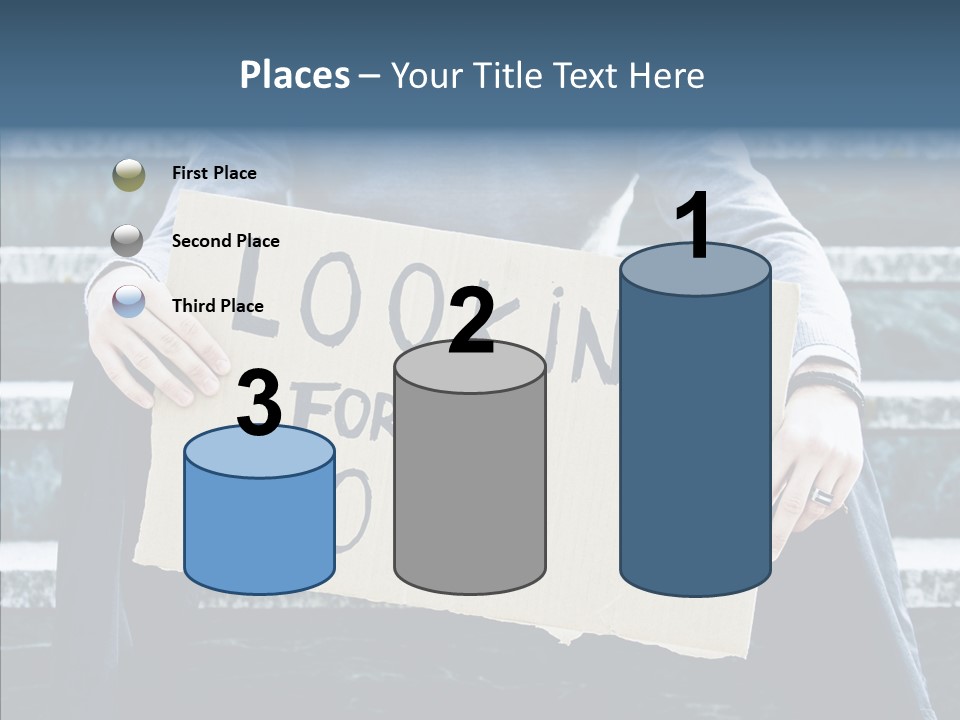 Confusion Economy Man PowerPoint Template