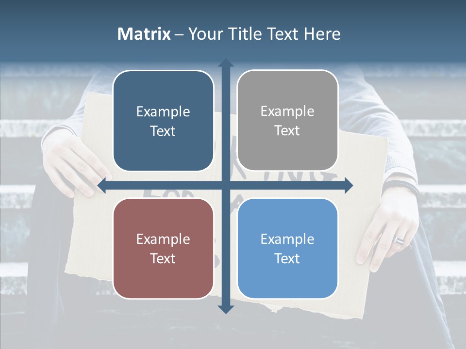Confusion Economy Man PowerPoint Template