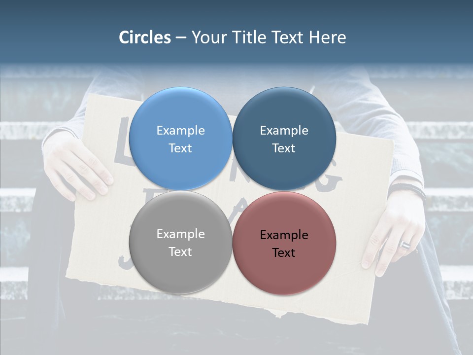 Confusion Economy Man PowerPoint Template