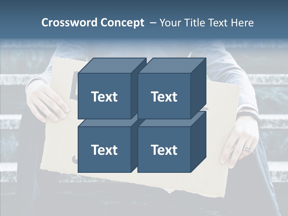 Confusion Economy Man PowerPoint Template