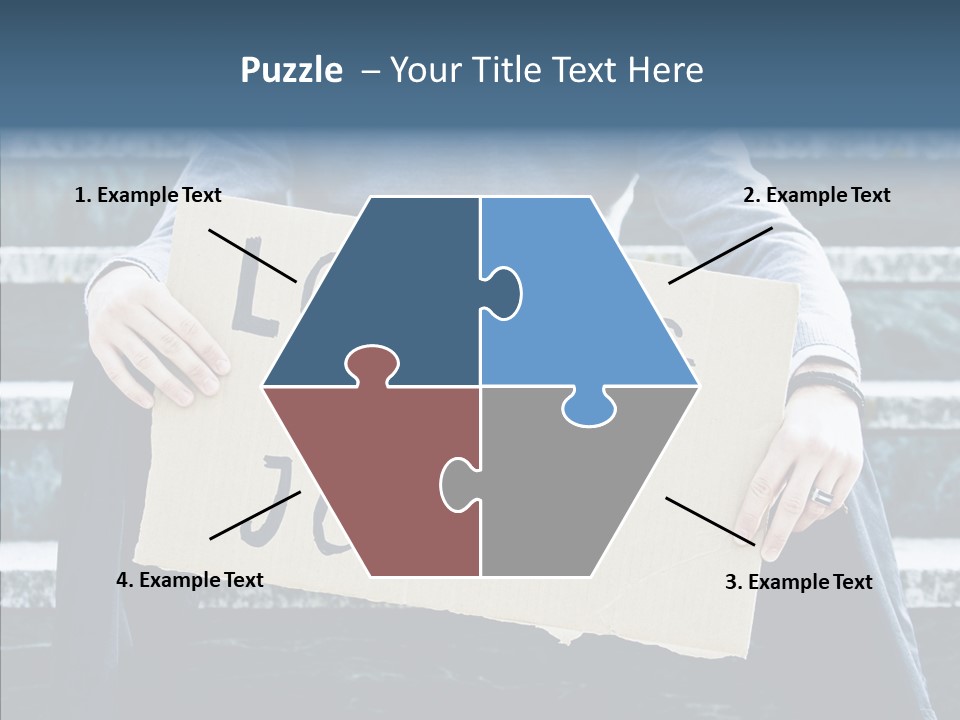 Confusion Economy Man PowerPoint Template