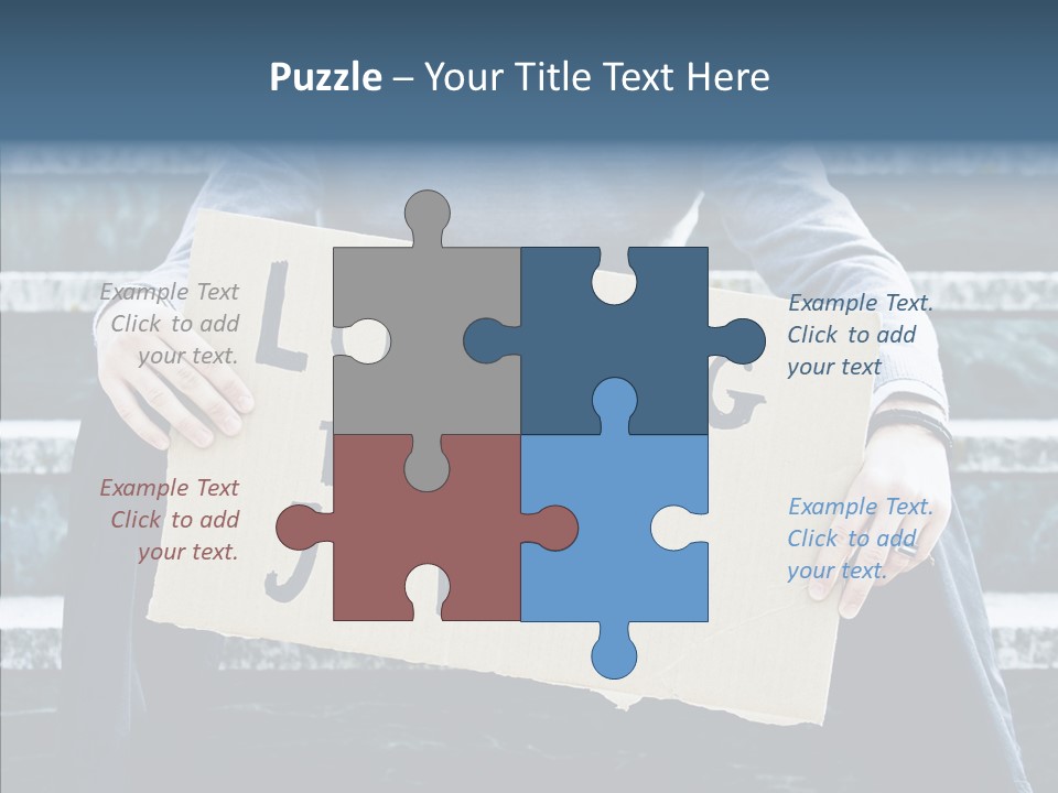 Confusion Economy Man PowerPoint Template