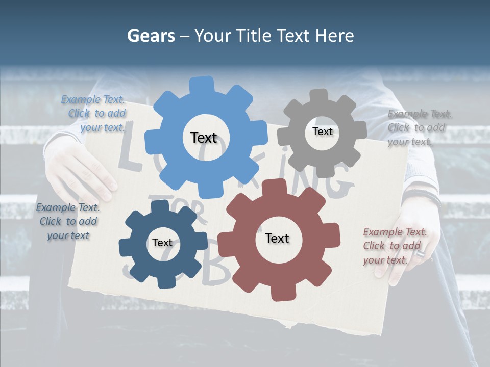 Confusion Economy Man PowerPoint Template