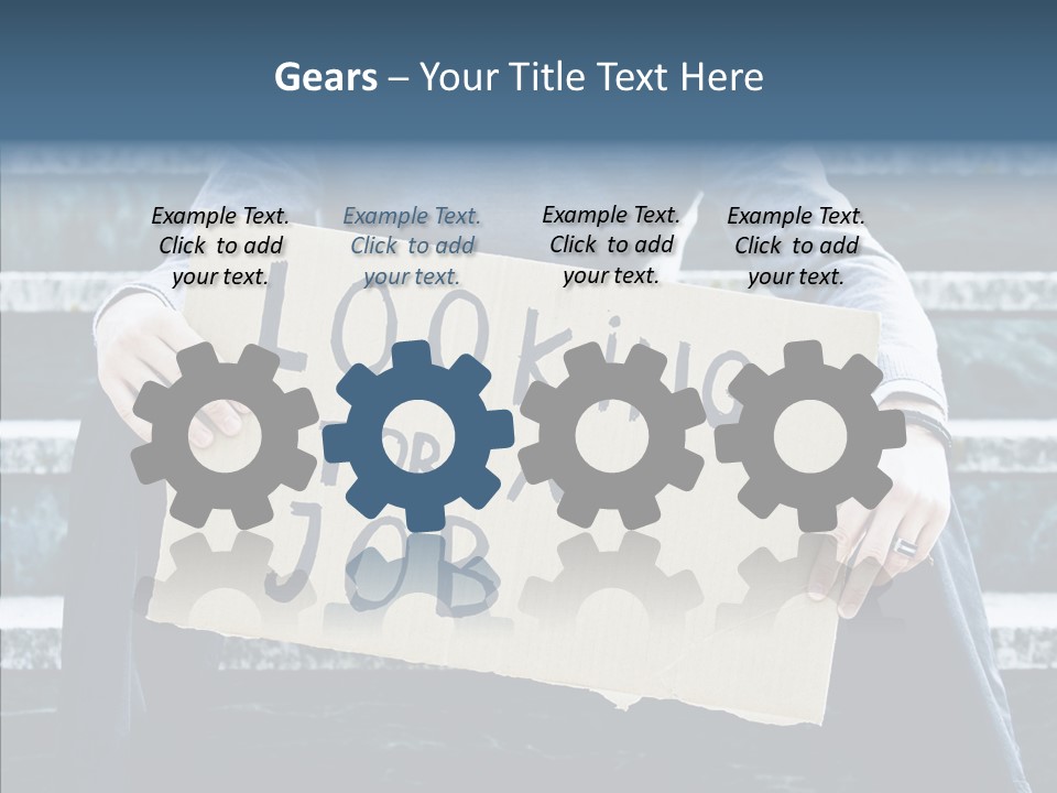 Confusion Economy Man PowerPoint Template