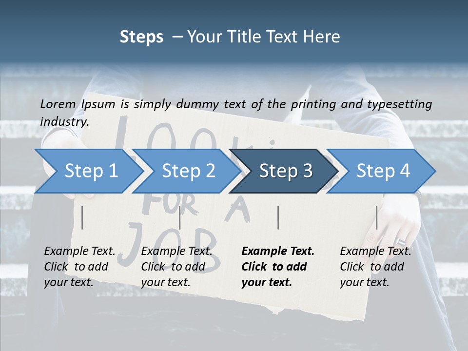 Confusion Economy Man PowerPoint Template