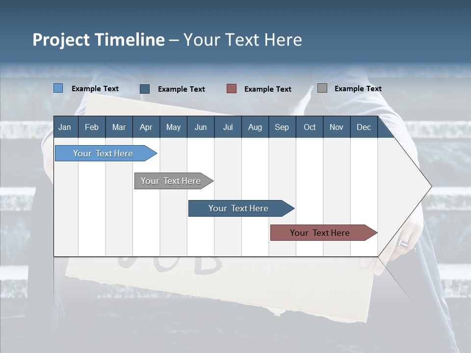 Confusion Economy Man PowerPoint Template