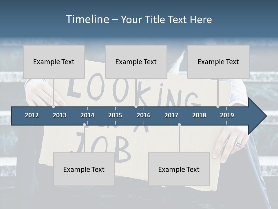 Confusion Economy Man PowerPoint Template