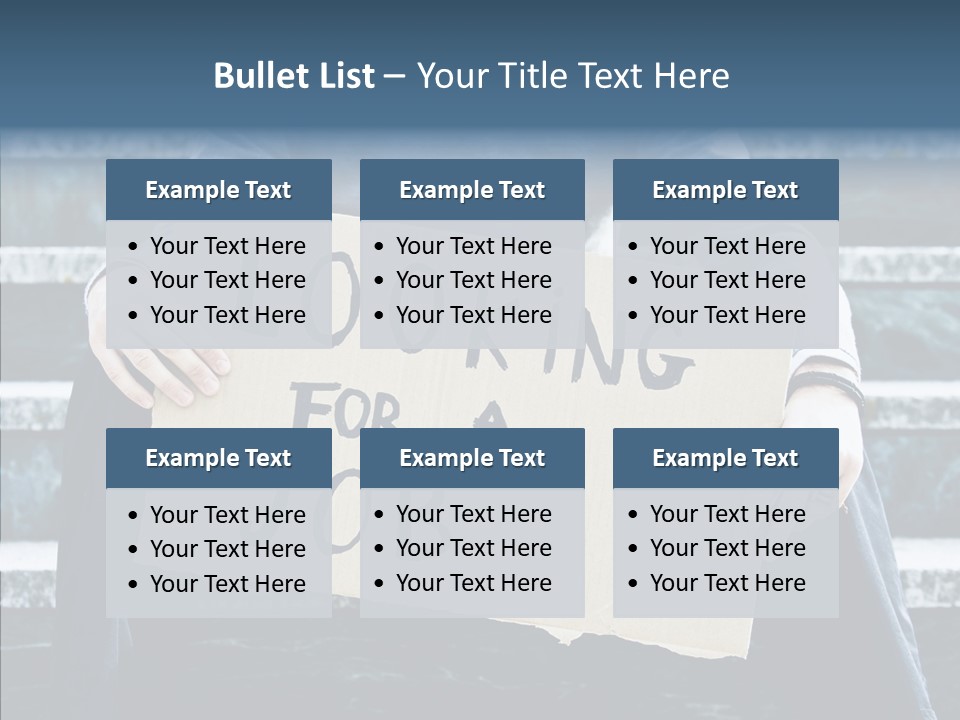 Confusion Economy Man PowerPoint Template