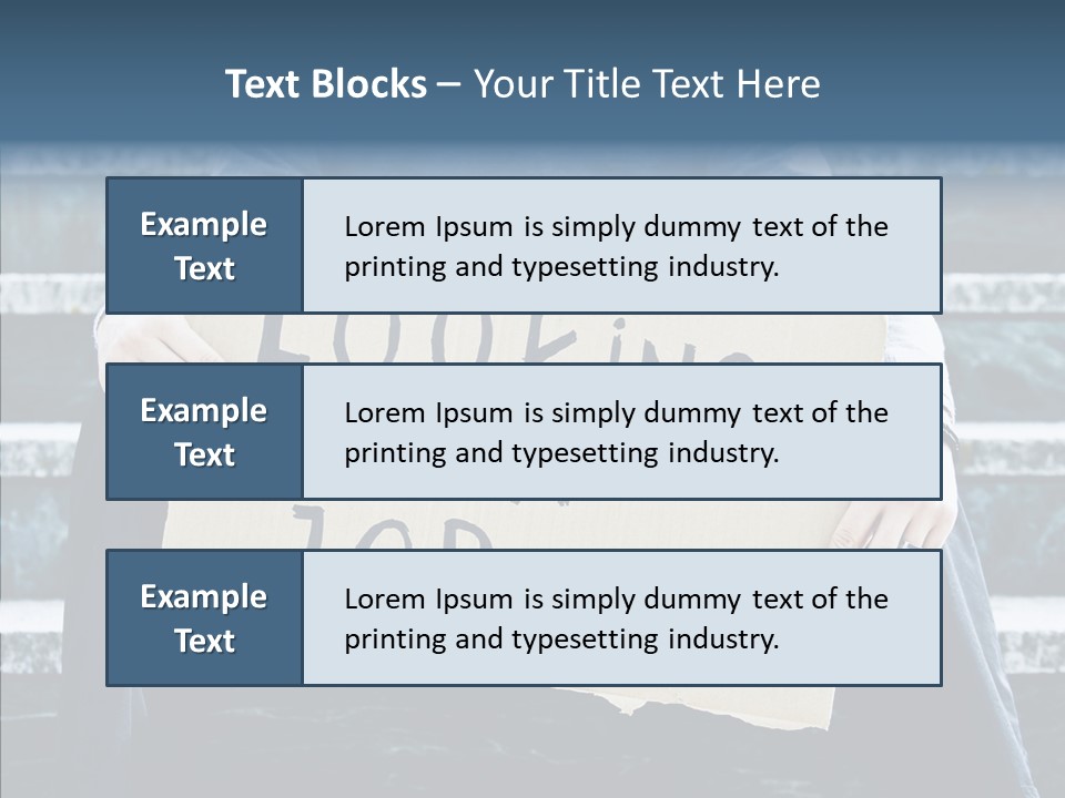 Confusion Economy Man PowerPoint Template