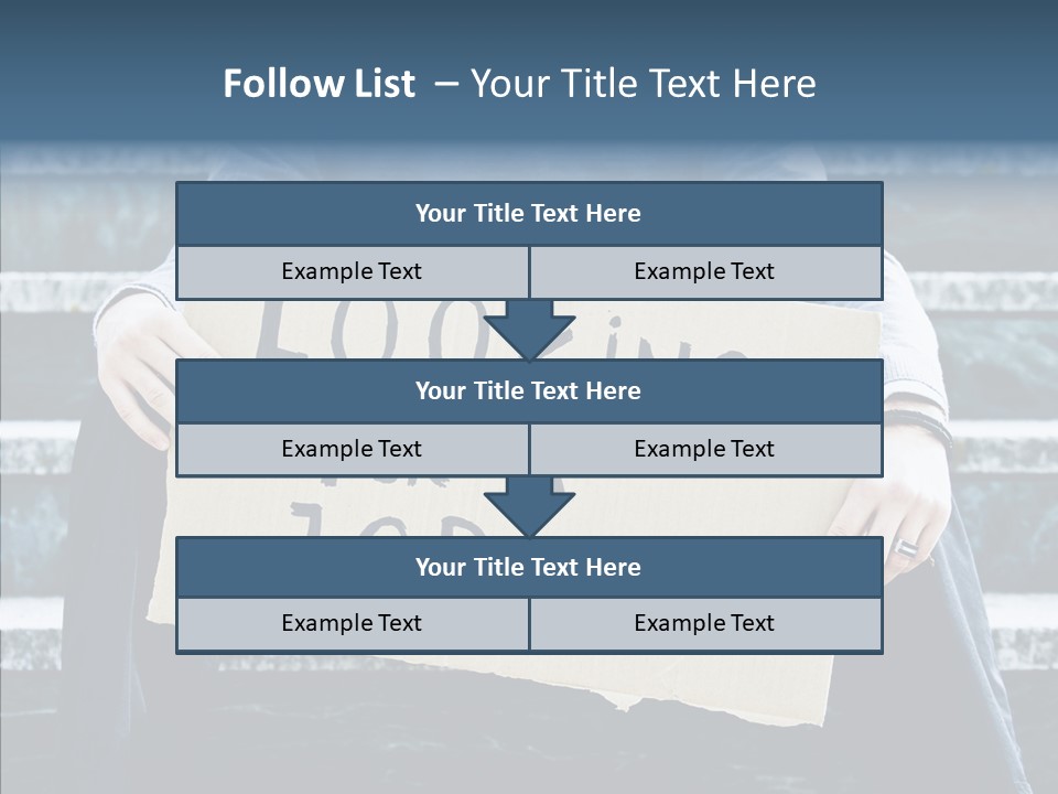 Confusion Economy Man PowerPoint Template