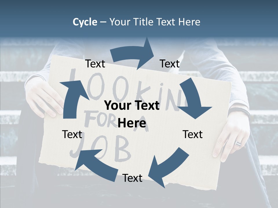Confusion Economy Man PowerPoint Template