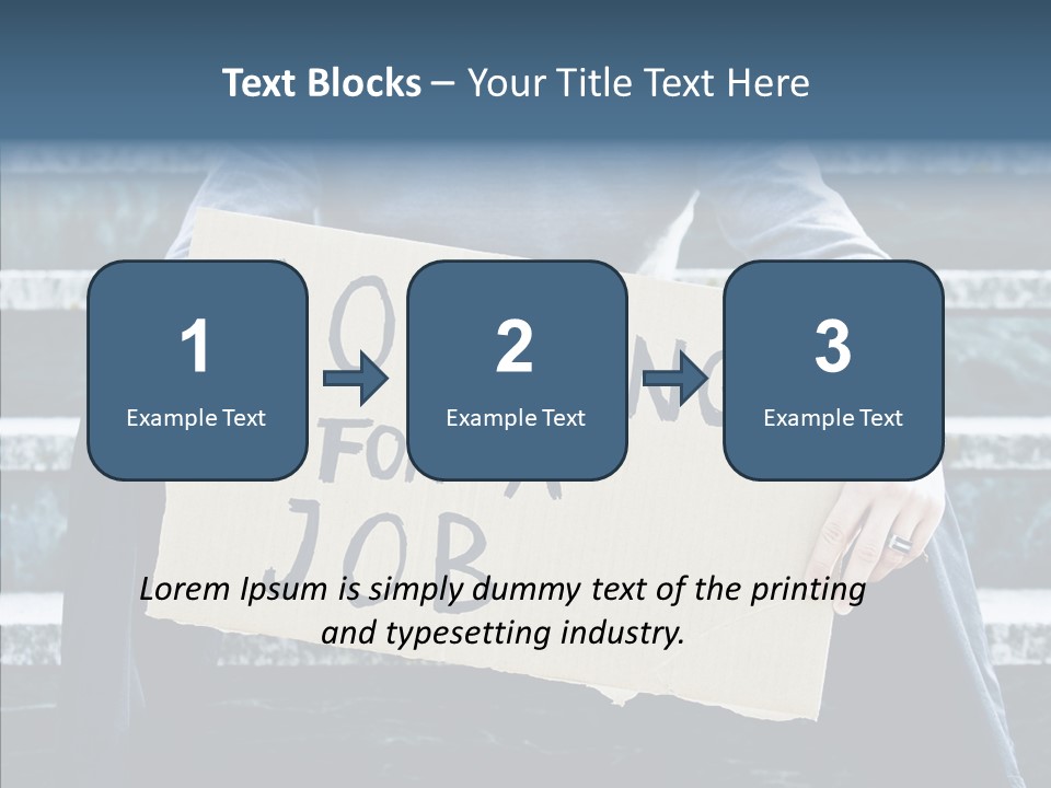 Confusion Economy Man PowerPoint Template