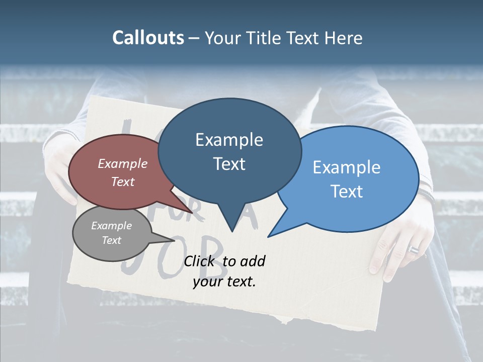 Confusion Economy Man PowerPoint Template