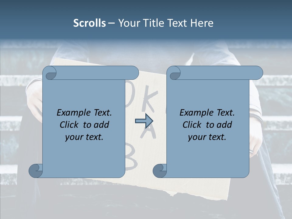 Confusion Economy Man PowerPoint Template