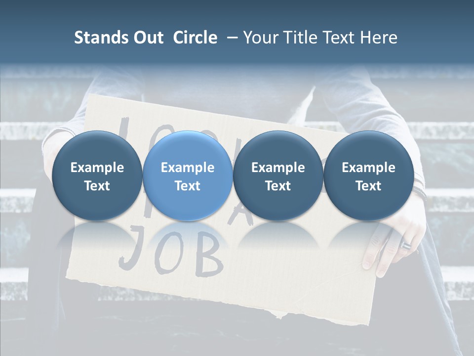 Confusion Economy Man PowerPoint Template