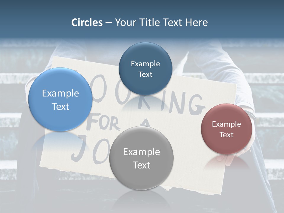 Confusion Economy Man PowerPoint Template