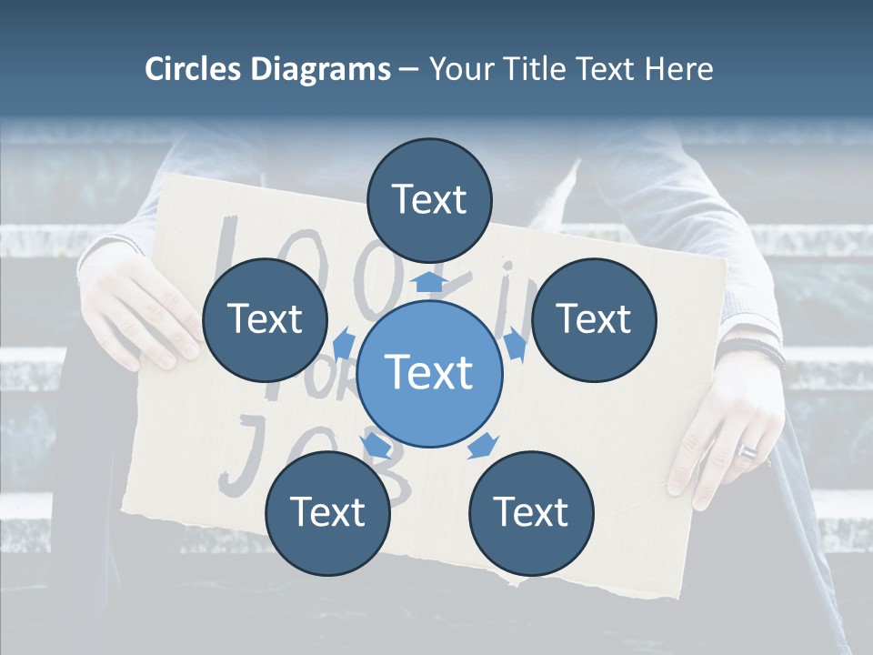 Confusion Economy Man PowerPoint Template