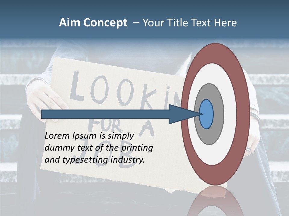 Confusion Economy Man PowerPoint Template