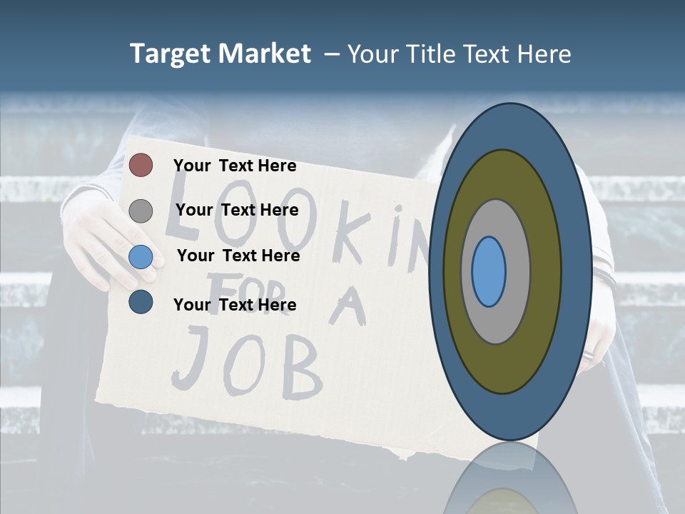 Confusion Economy Man PowerPoint Template