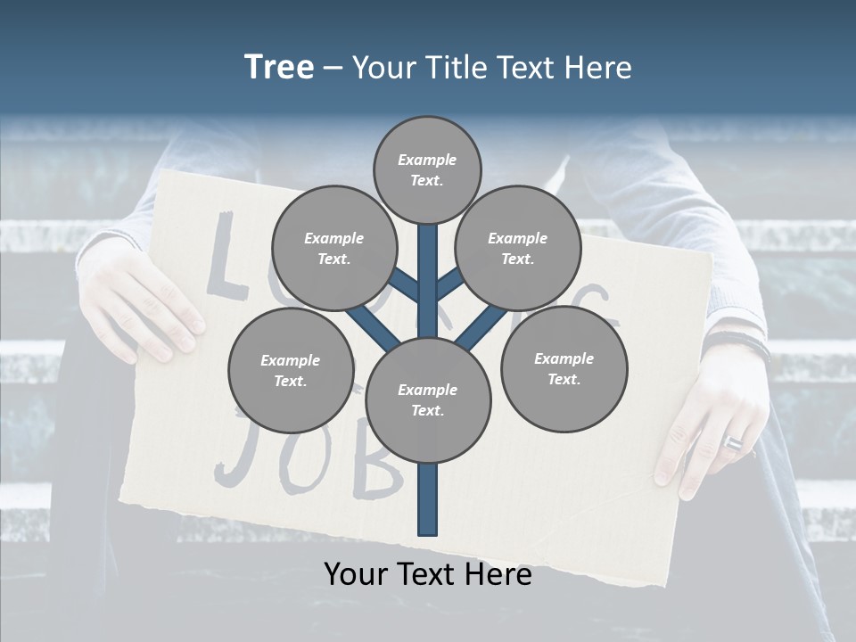 Confusion Economy Man PowerPoint Template