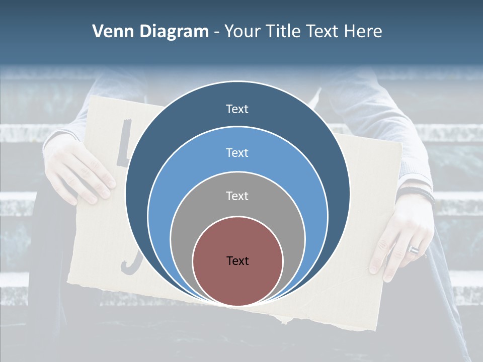 Confusion Economy Man PowerPoint Template