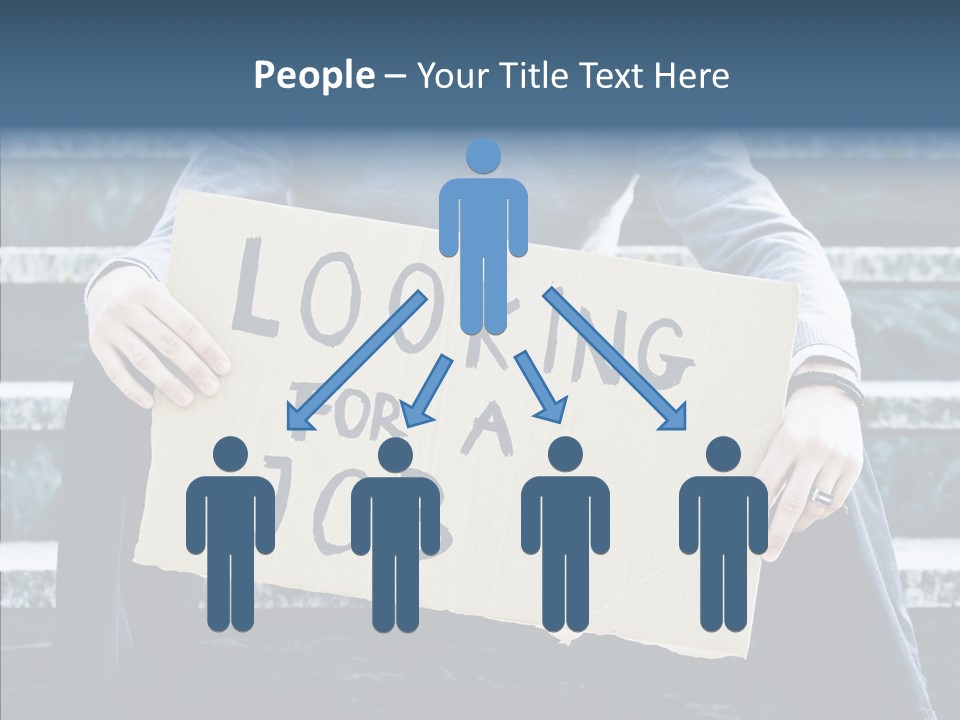 Confusion Economy Man PowerPoint Template