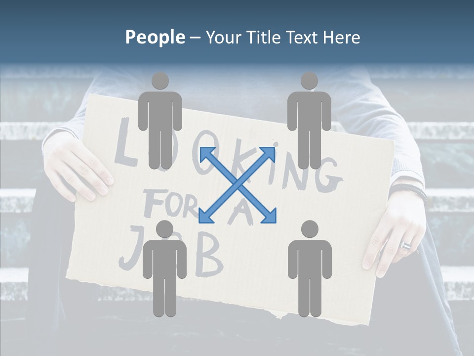 Confusion Economy Man PowerPoint Template