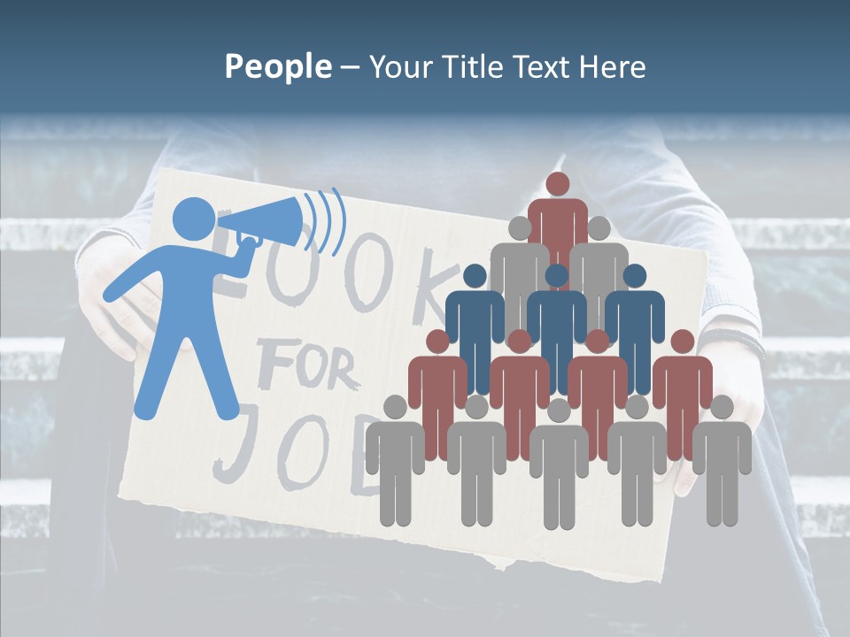 Confusion Economy Man PowerPoint Template