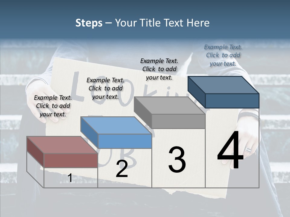 Confusion Economy Man PowerPoint Template