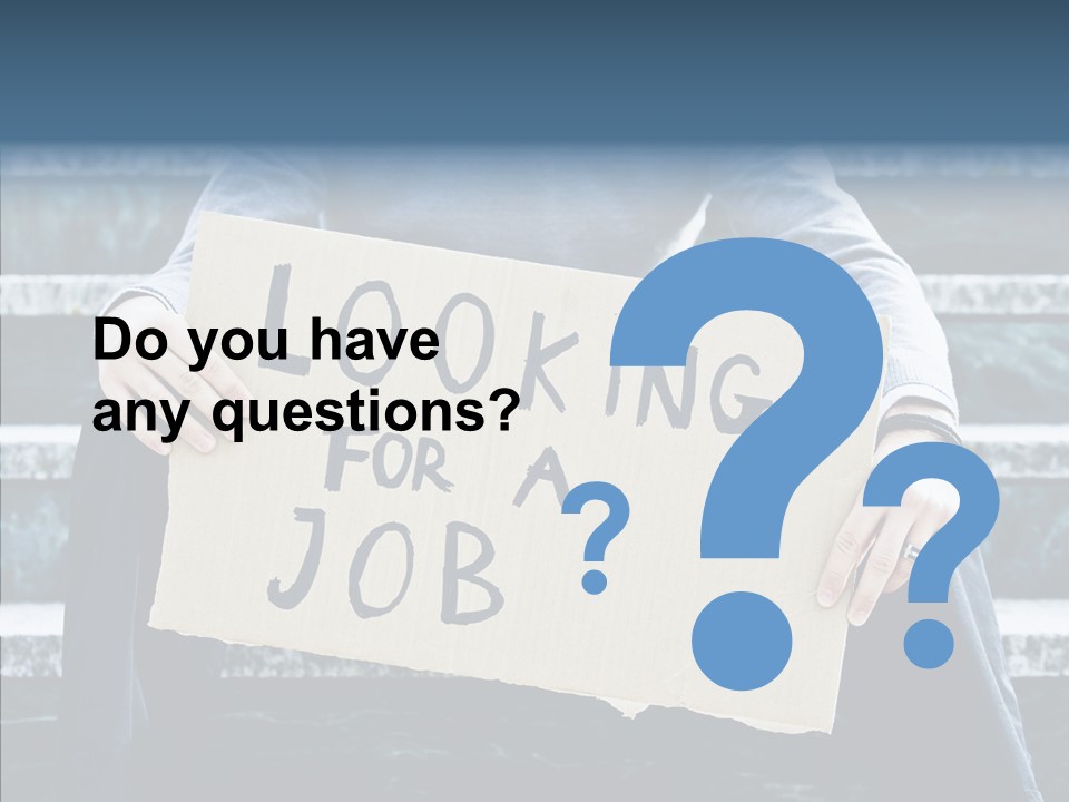 Confusion Economy Man PowerPoint Template